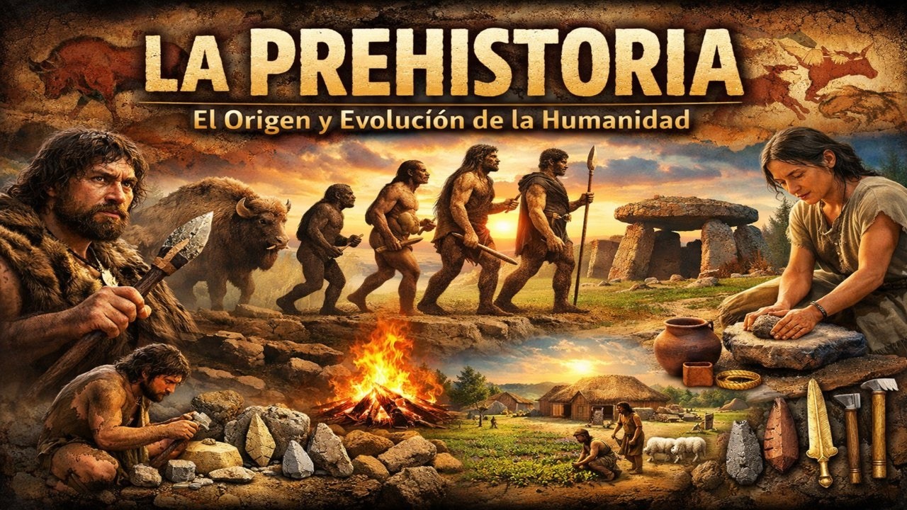 La Prehistoria: el origen de la humanidad, su evolución y el nacimiento de la civilización