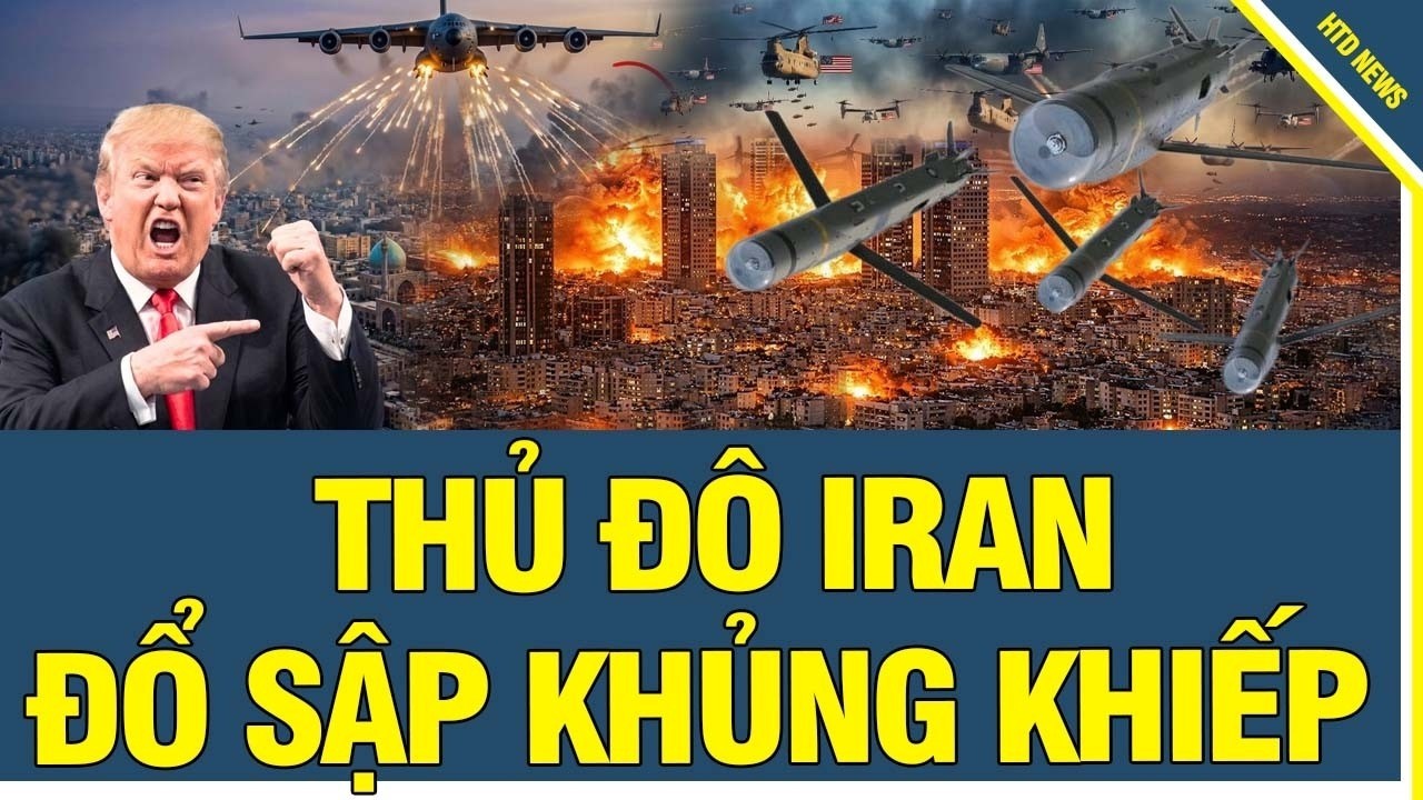 Tehran rung chuyển: trung tâm vũ trụ Iran bị không kích, cột khói khổng lồ bốc lên giữa thủ đô