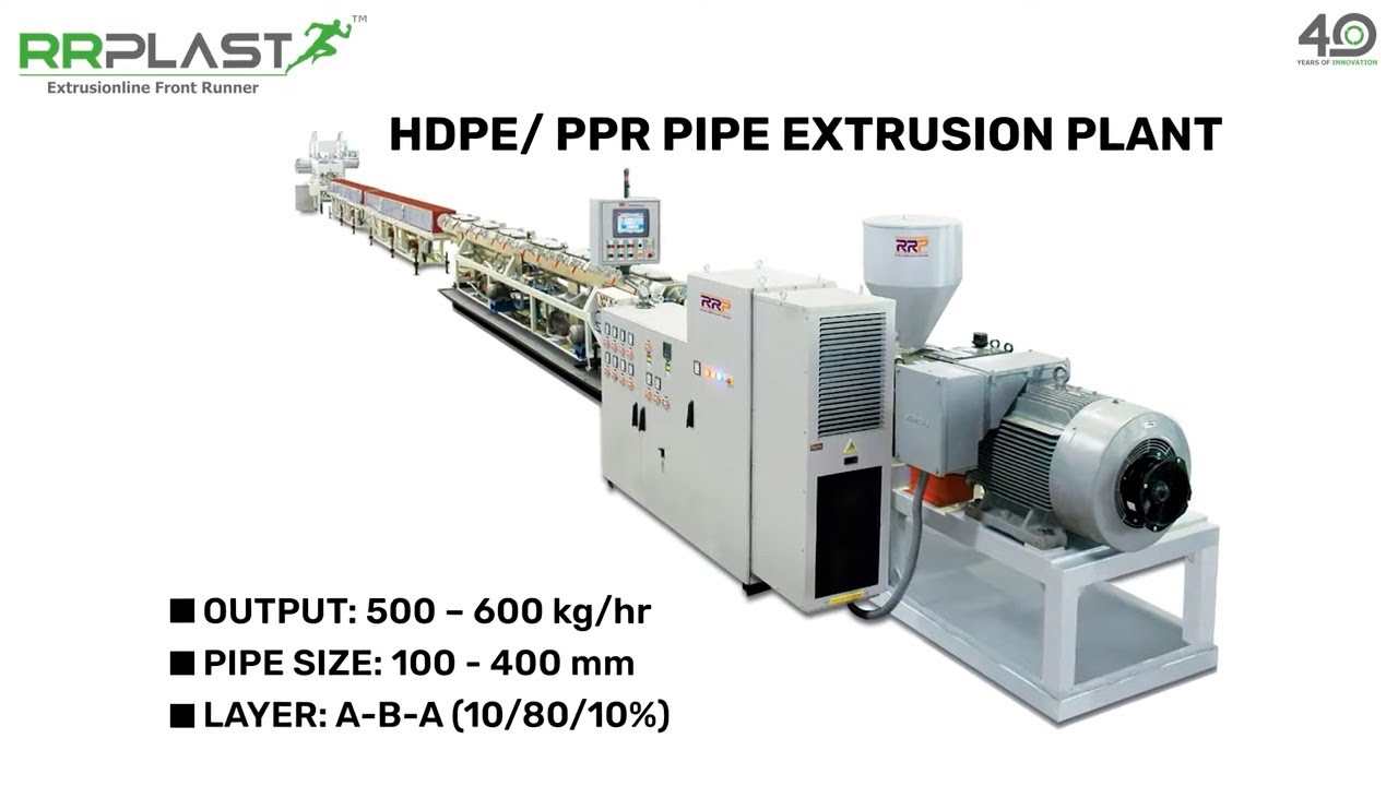 HDPE, PPR PIPE EXTRUSION PLANT | RR PLAST EXTRUSIONS #pipe #hdpepipe #pprpipe