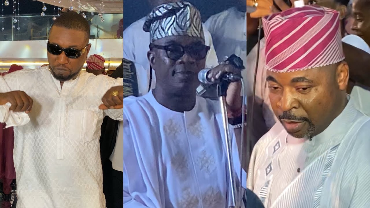 SEE HOW WASIU AYINDE GOT SHOCKED AS MC OLUOMO AND TUNDE PERRY SURPRISE HIM ON STAGE