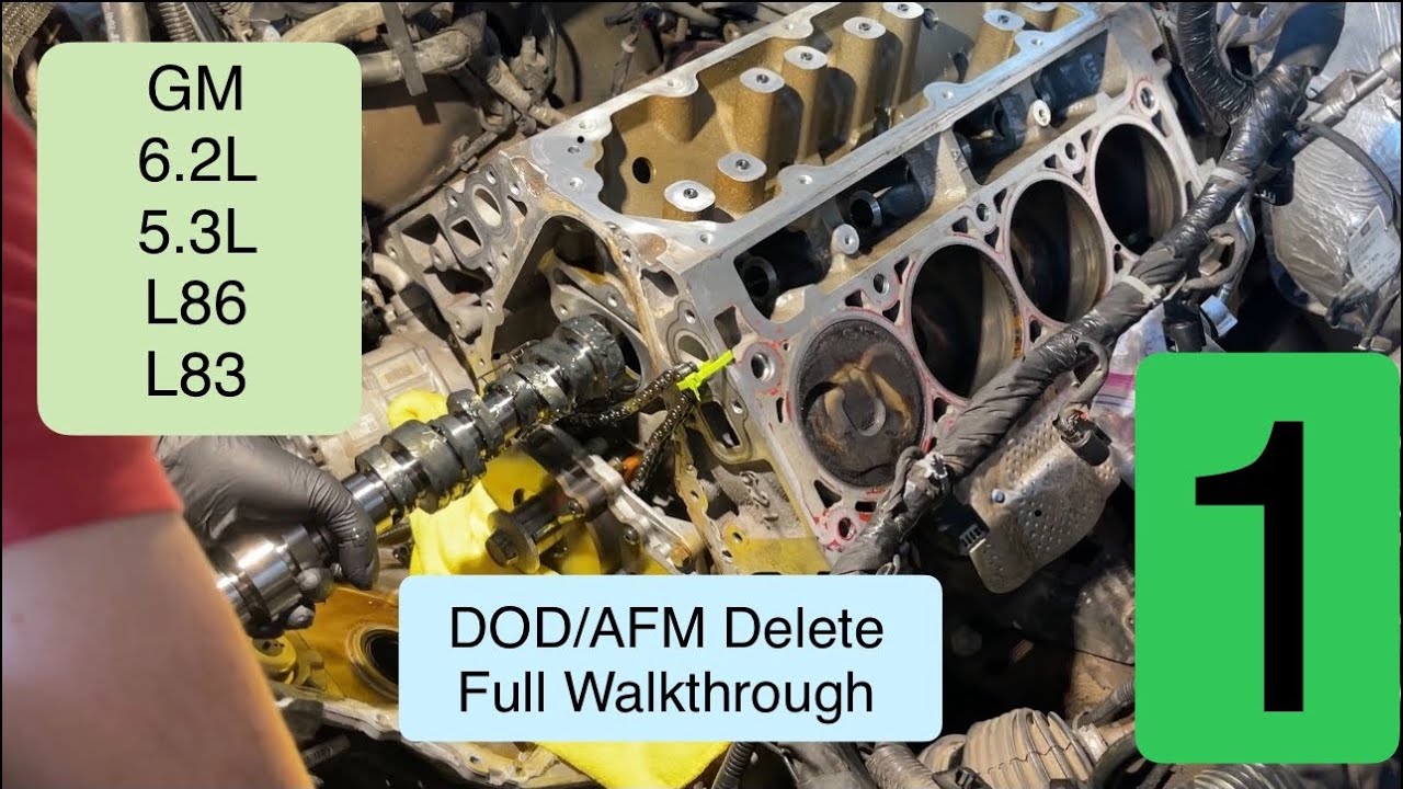DOD AFM Удаление Yukon, Tahoe, Silverado, Sierra, Escalade 6.2L и 5.3L. Замена кулачка и подъемни...