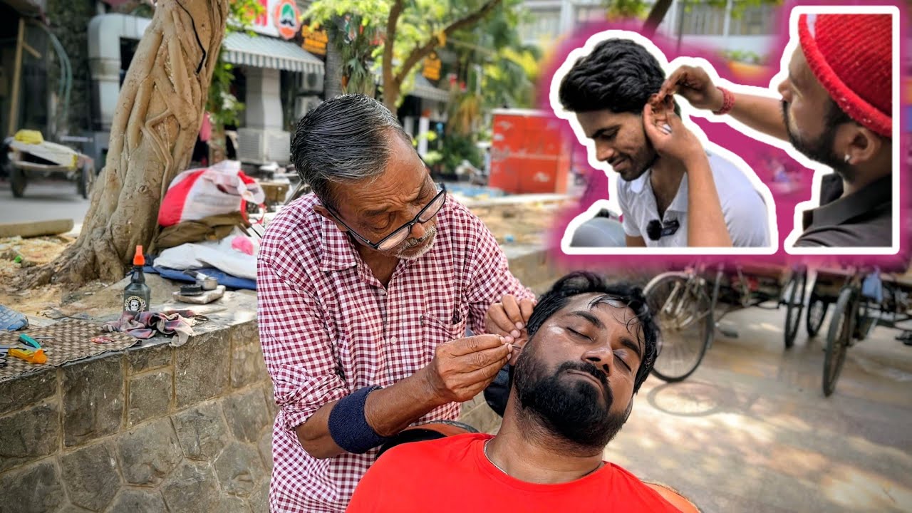 ASMR EAR CLEANING AND HEAD MASSAGE by Waris Barber | Instant Relaxation and Stress Killer Therapy