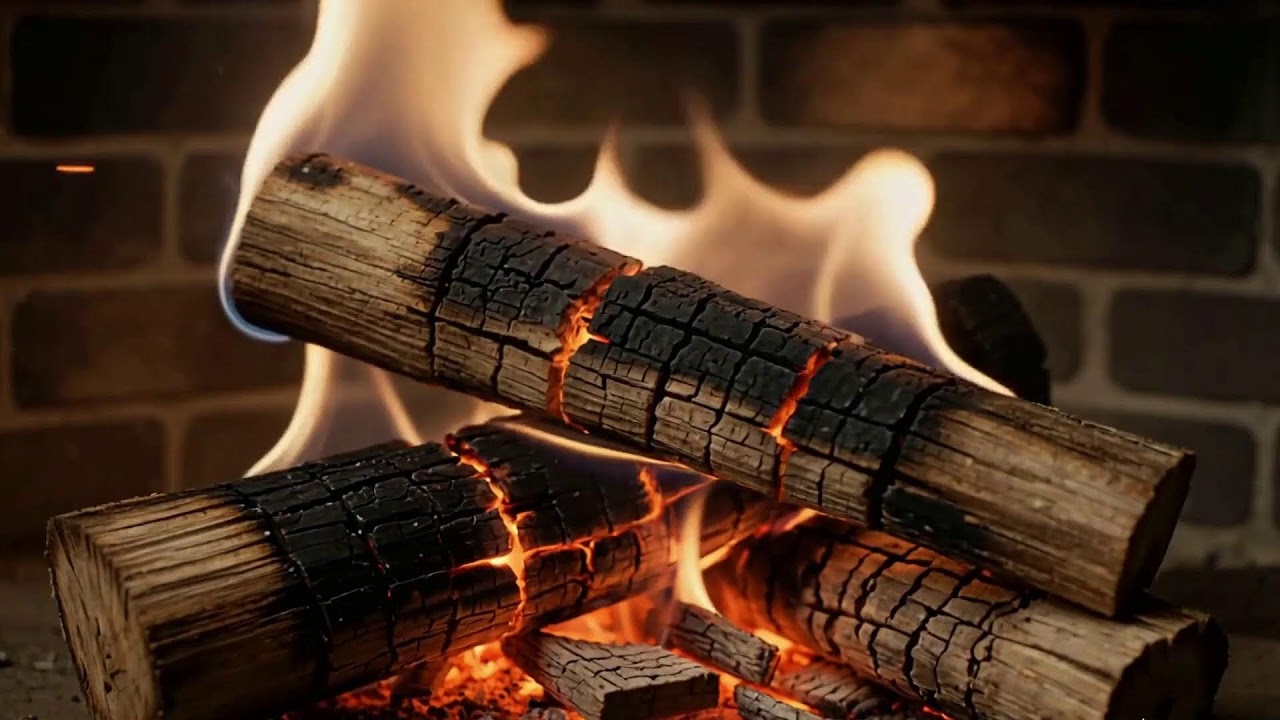 Peaceful Fireplace Sounds with Natural Crackling Fire Sounds for Deep Sleep