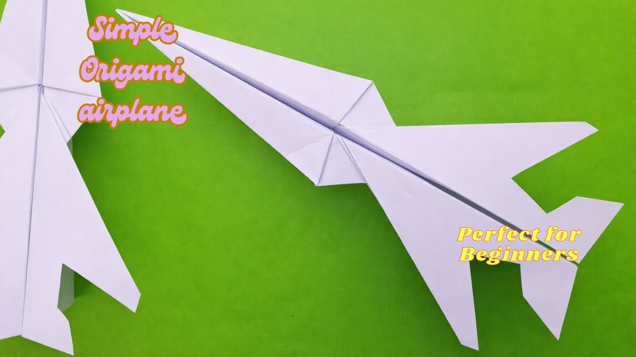 I Didn’t Expect This Paper Airplane to Work - Simple Origami Airplane