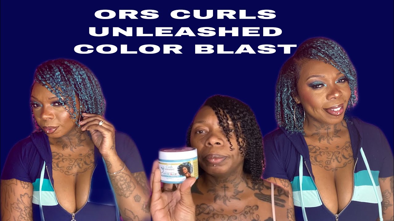 ORS CURLS UNLEASHED COLOR BLAST in Teal With It(Wash and Go