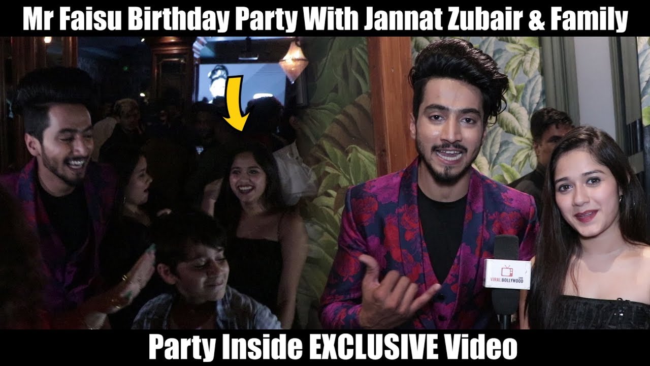 Mr. Faisu Birthday Party With Best Friend Jannat Zubair & Family | Full DANCE PARTY