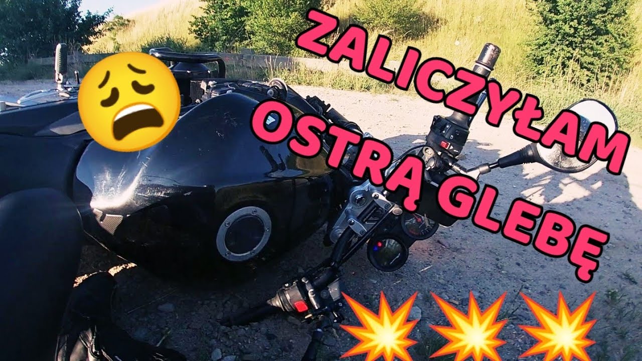 MOJA PIERWSZA GLEBA na MOTO 😓 | SUZUKI Bandit 650n | Kąpiel w jeziorze na ostudzenie emocji... 🩷🥺