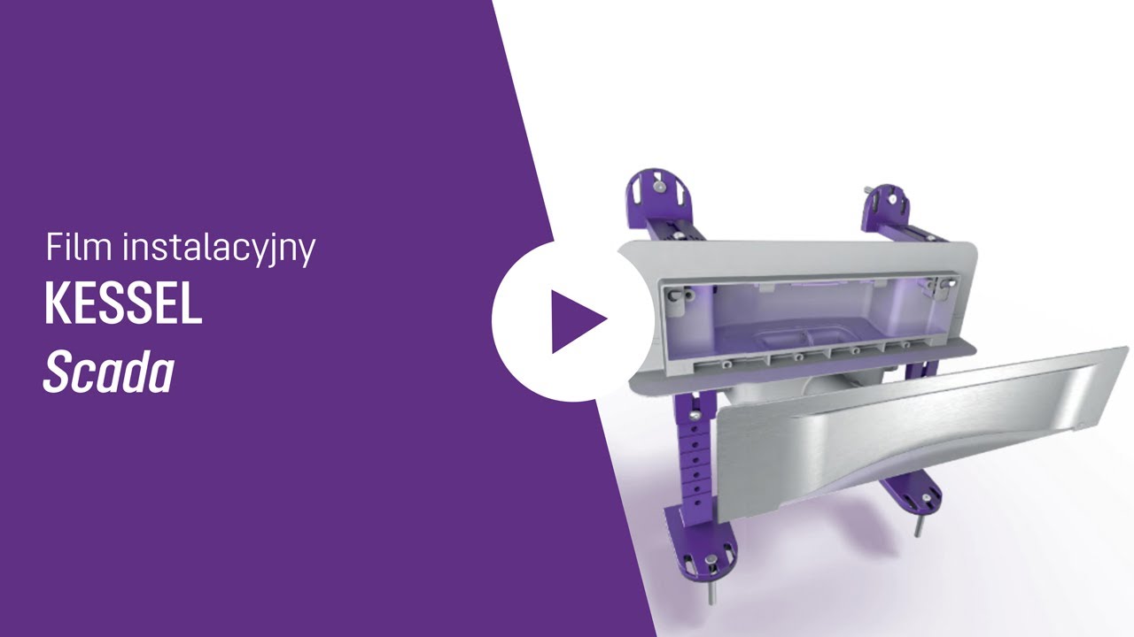 Odpływ ścienny Scada KESSEL: instalacja i zabudowa