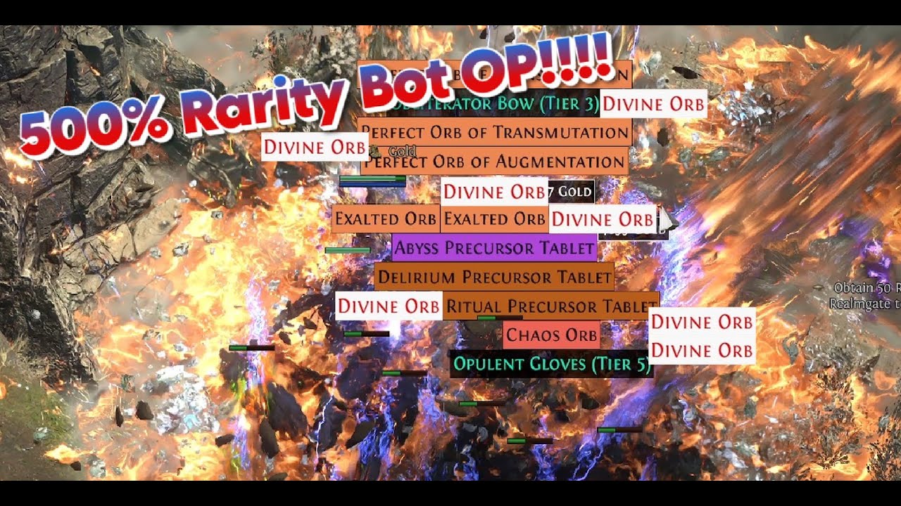 500% RARITY BOT VS GIGA JUICED ABYSS RAINS DIVINES!!!! - Path of Exile 2 - Mapping