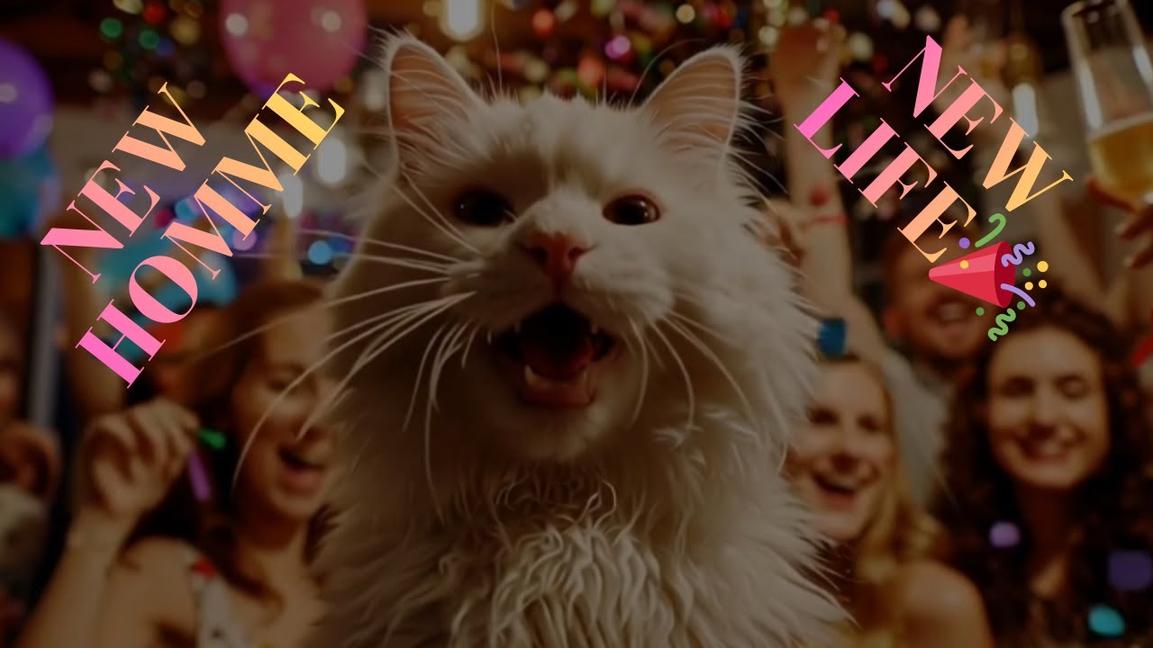 🐾From the Streets to a Home: The White Cat Who Found Love