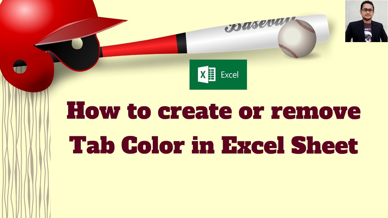 How to create or remove Tab Color in Excel Sheet