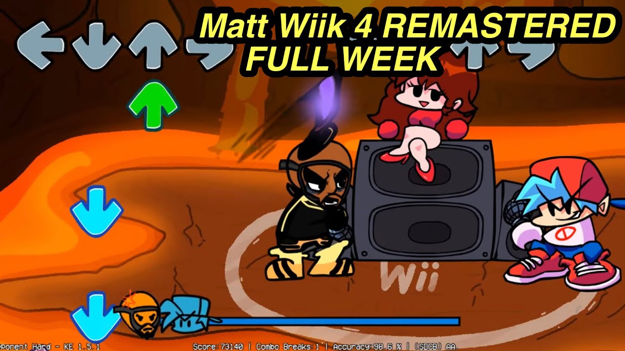 V.S. Matt Wiik 4 REMASTERED FULL WEEK + Secret Songs (Friday Night Funkin Wii Funkin Matt Mod)