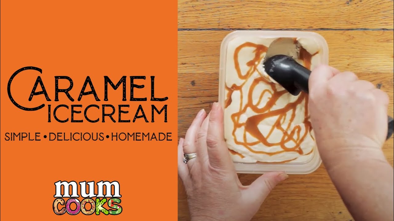 Homemade Caramel Ice Cream (DELICIOUS and EASY)