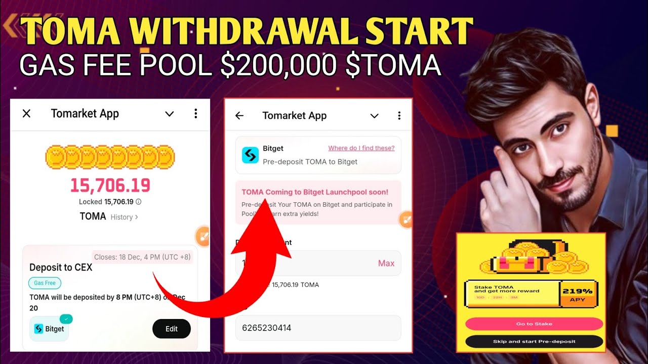 Tomarket Withdraw In Exchange | Toma Token Withdraw Full Process | of $200,000 $TOMA