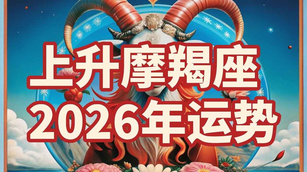 上升摩羯座2026星座运势·全解析