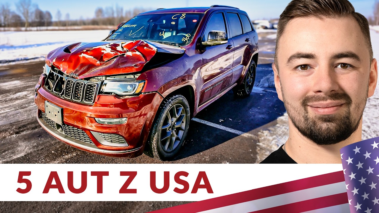 Rozładunek aut z USA. Jeep Grand Cherokee, Toyota 4Runner, Ford Mustang, RAM 5.7 V8