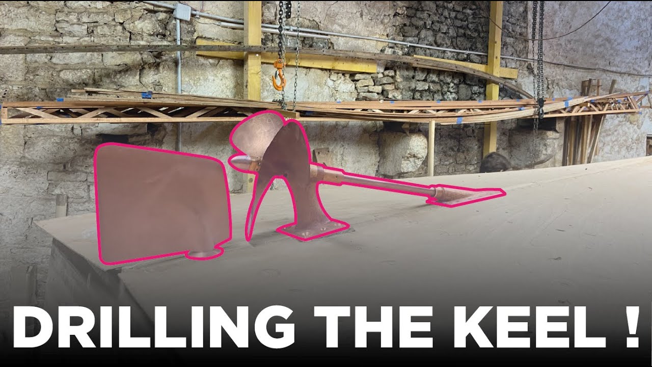 Perçage quille / Drilling the keel