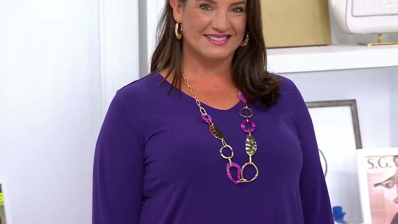 Susan Graver Modern Essentials Liquid Knit A-Line Tunic on QVC