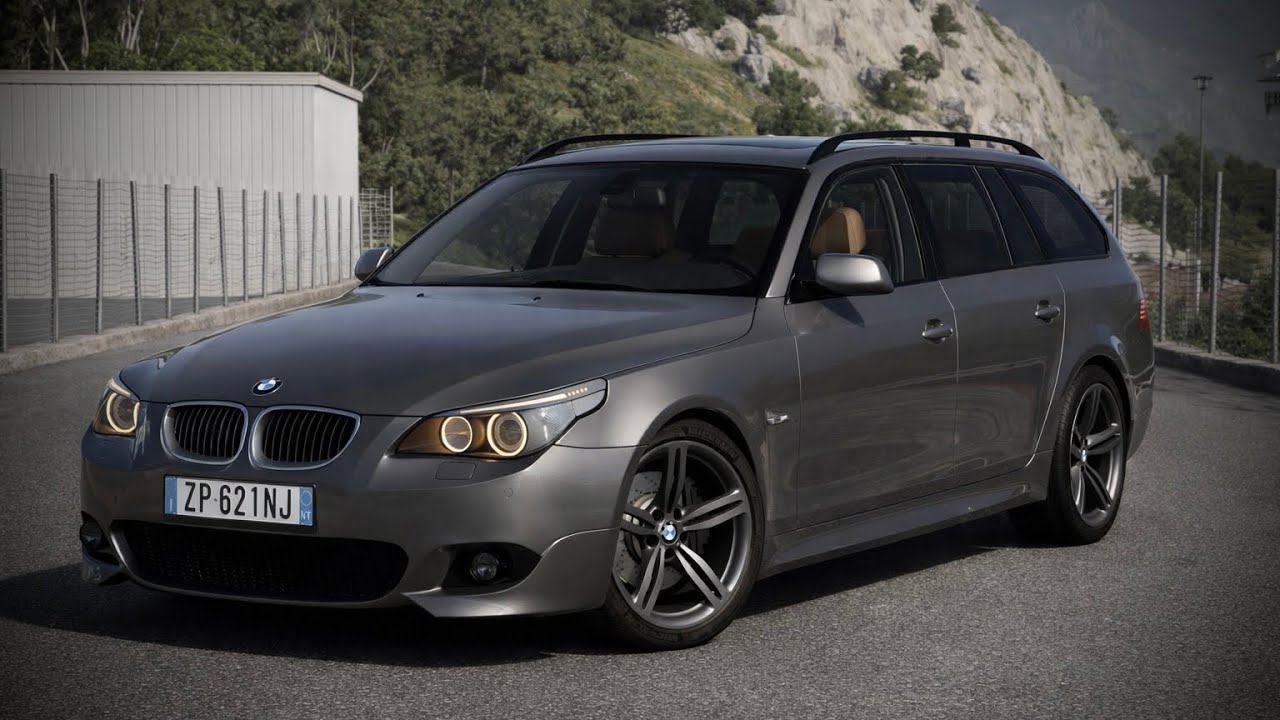 Realistic Drive with BMW 535d Touring in Italy - BeamNG drive