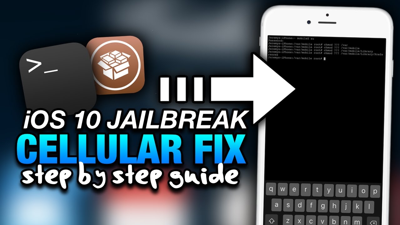 iOS 10 Jailbreak CELLULAR FIX Guide - iMessage, FaceTime & Cellular NOT WORKING FIX