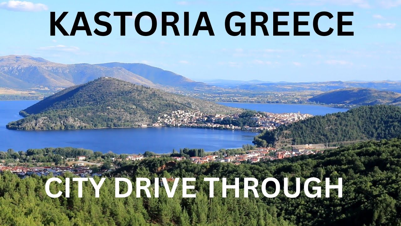KASTORIA GREECE,  City Drive Through, GoPro Hero 10 4K