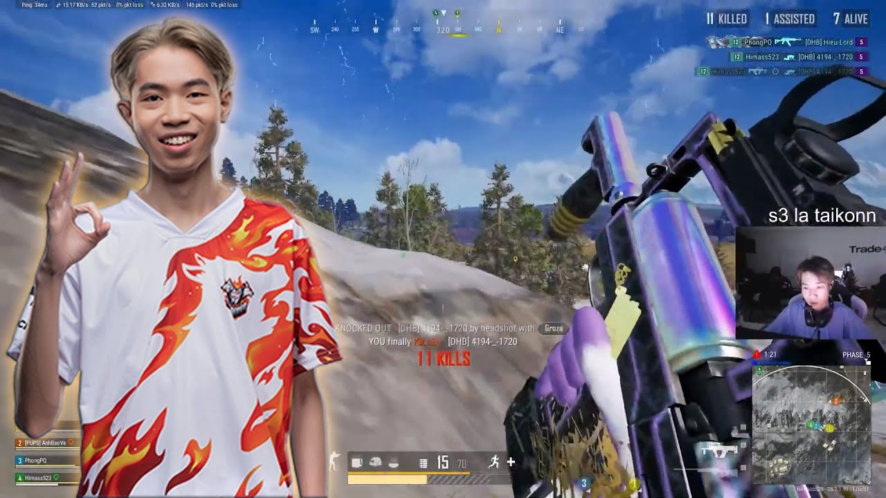CES_Himass#10 AWM+Groza RANKED highlight - PUBG