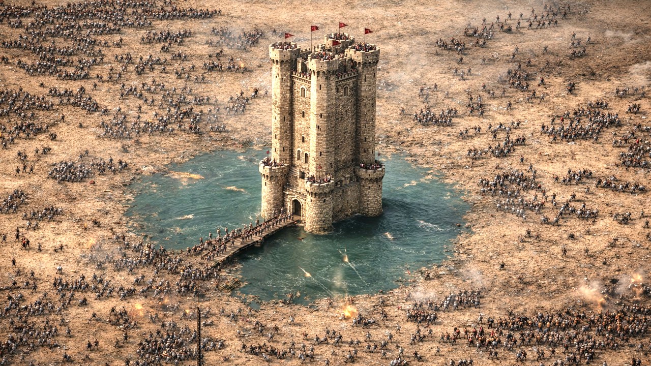 Can my TINY Castle HOLD Against INSANELY Massive Army? - Stronghold Crusader Definitive Edition
