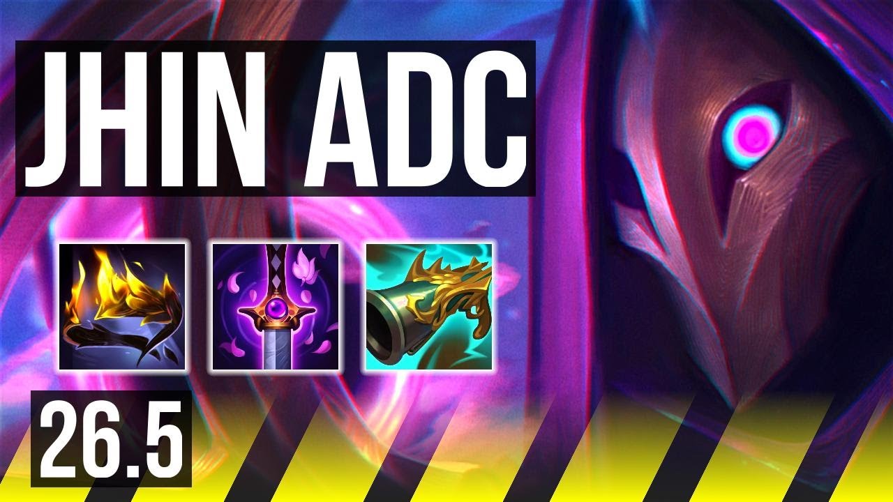 JHIN & Xerath vs CAITLYN & Karma (ADC) | KR Master | 26.5