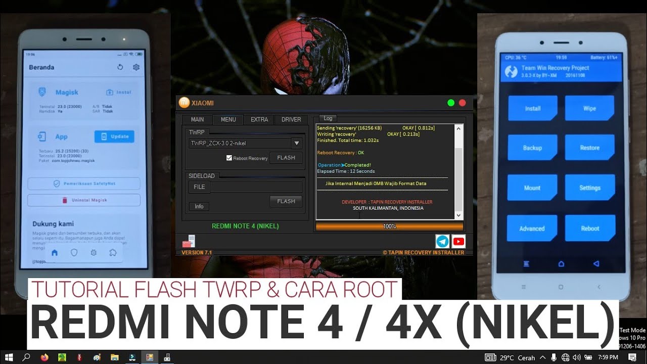 TUTORIAL INSTAL TWRP & CARA ROOT MAGISK | REDMI NOTE 4 / 4X | NIKEL | MIUI 10 | ANDROID 6