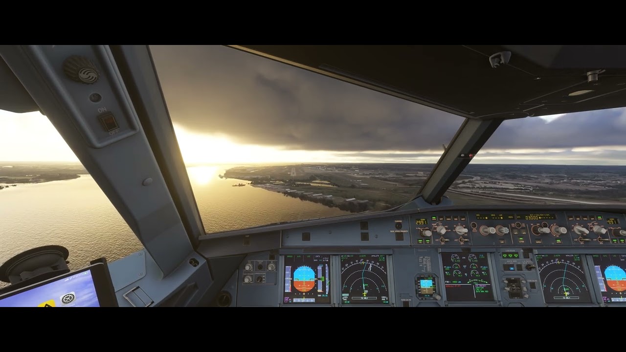 Flight Simulator 24 Featuring Fenix A320 Landing At KPHL On Runway 27R