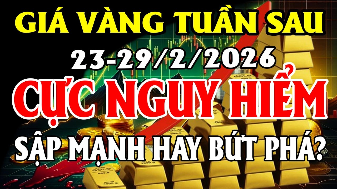PHÂN TÍCH XU HƯỚNG GIÁ VÀNG TUẦN TỪ NGÀY 23-29/2/2026 #dubaogiavang, #giavanghomnay