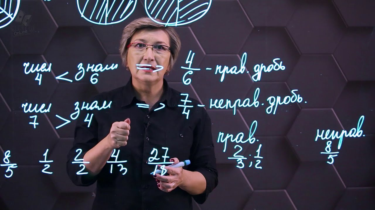 Правильные дроби. Неправильные дроби. 5 класс.