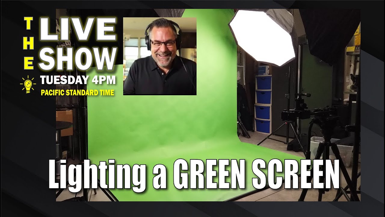 Lighting a Green Screen Live & Using a Streaming Bridge plus Chroma Key