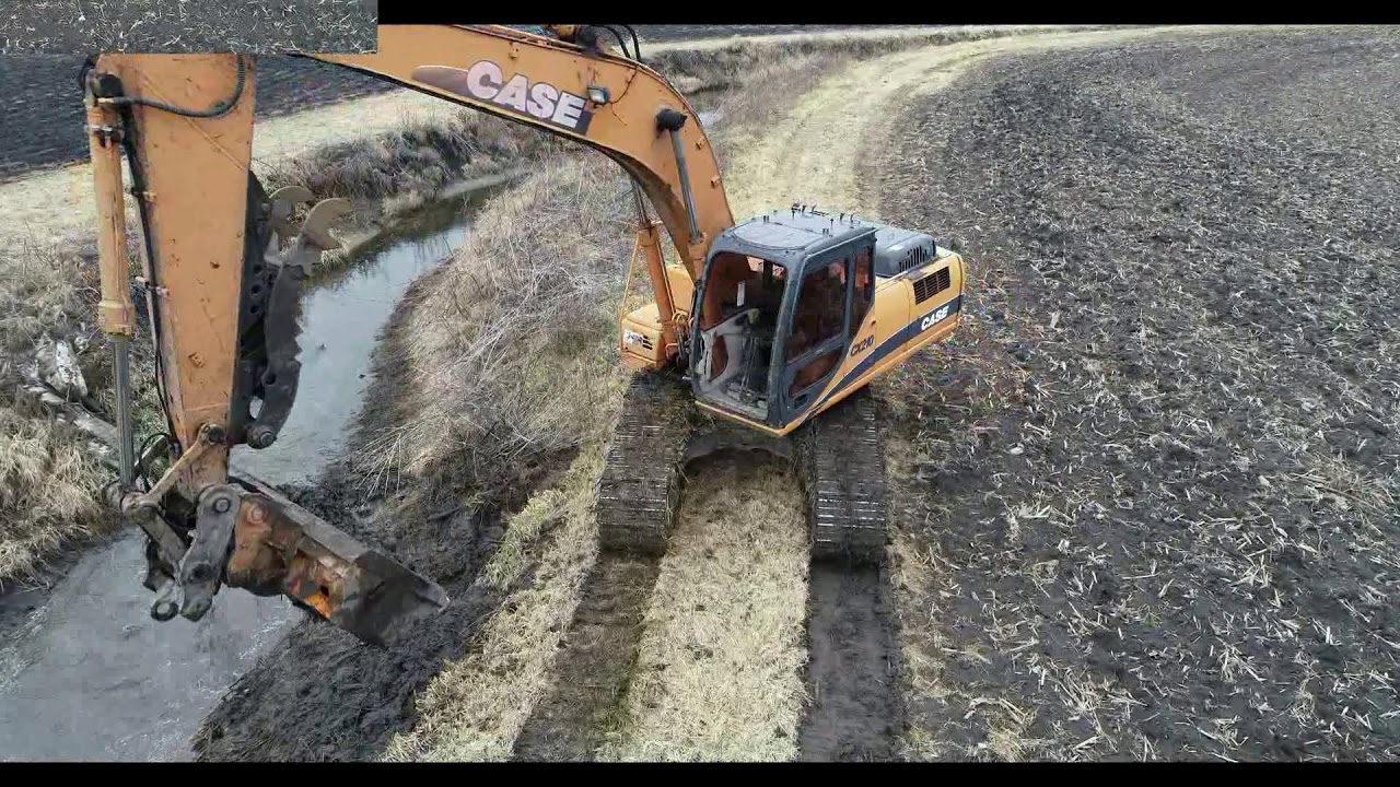 January 2021 - Cleaning drainage ditch - Chebanse IL