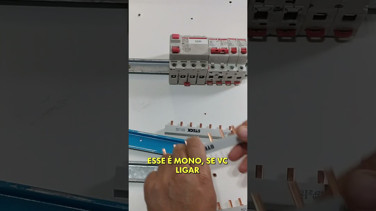 O Trilho DIN #eletrica #shorts