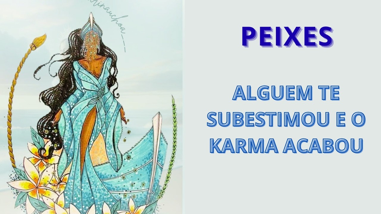 🐡 PEIXES ! PRESENÇA ESPIRITUAL FORTE NA MESA, ALGUEM TE SUBESTIMOU E O KARMA ACABOU