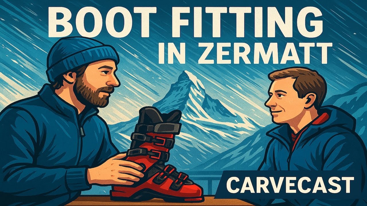 CarveCast Episode 25 — Boot Fitting With Master Bootfitter Tim In Zermatt