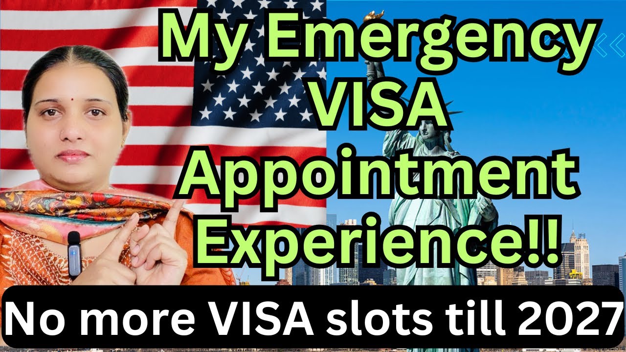 Indian visa slots cancelled moved to 2027|Emergency visa slot experience #namasteyamericateluguvlogs