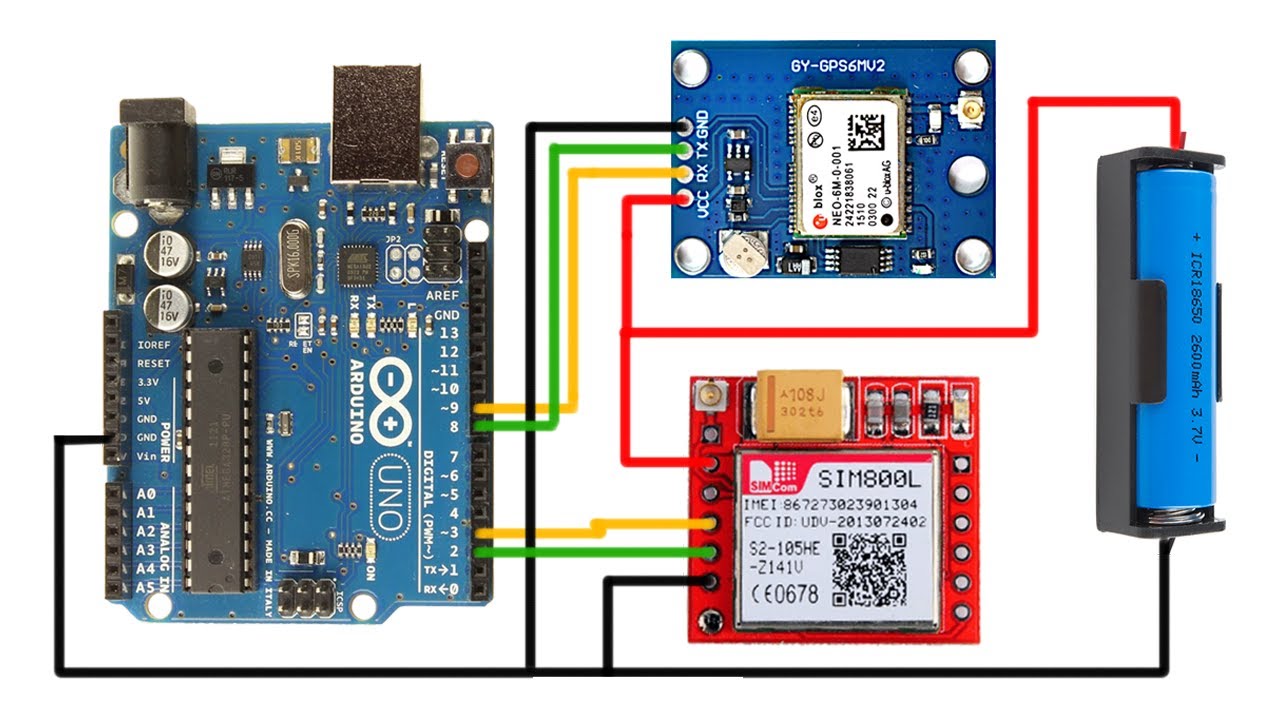 SIM800L GPS Tracker | Send GPS Data To Server Using Arduino and PHP