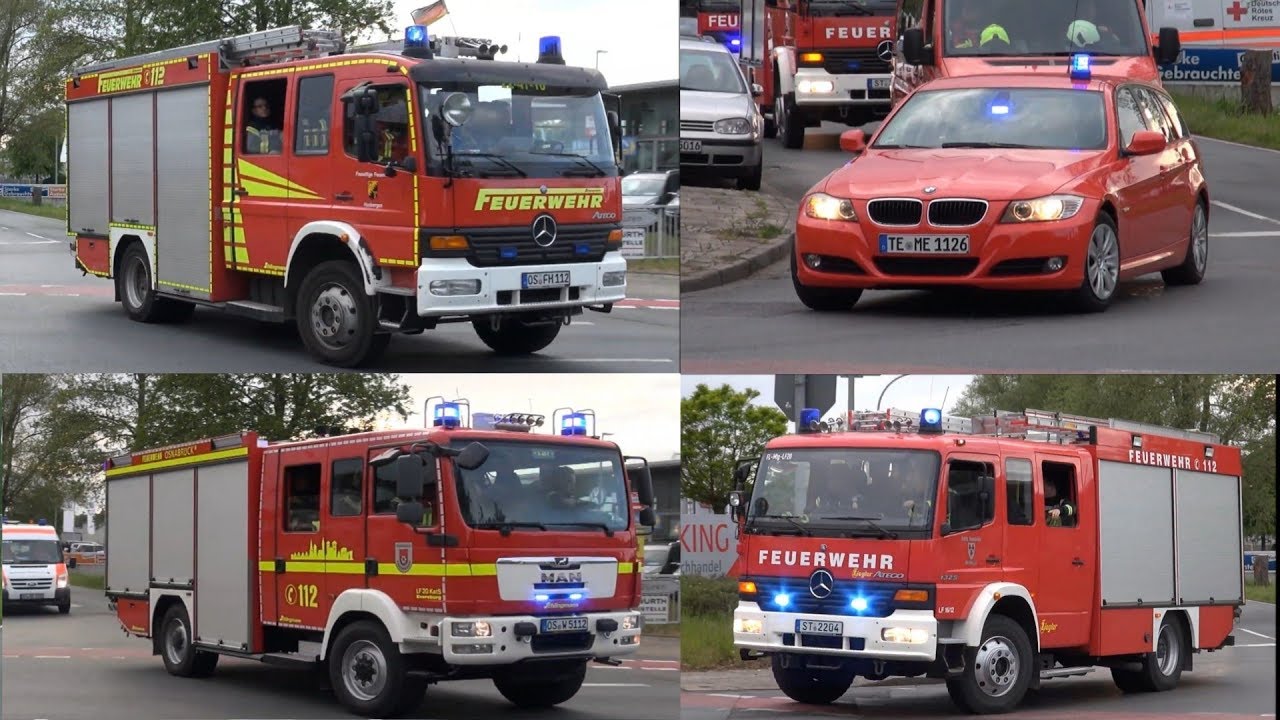 (Mehrere Einsätze zeitgleich) Einsatzfahrten Feuerwehren Kreis Steinfurt & LK Osnabrück
