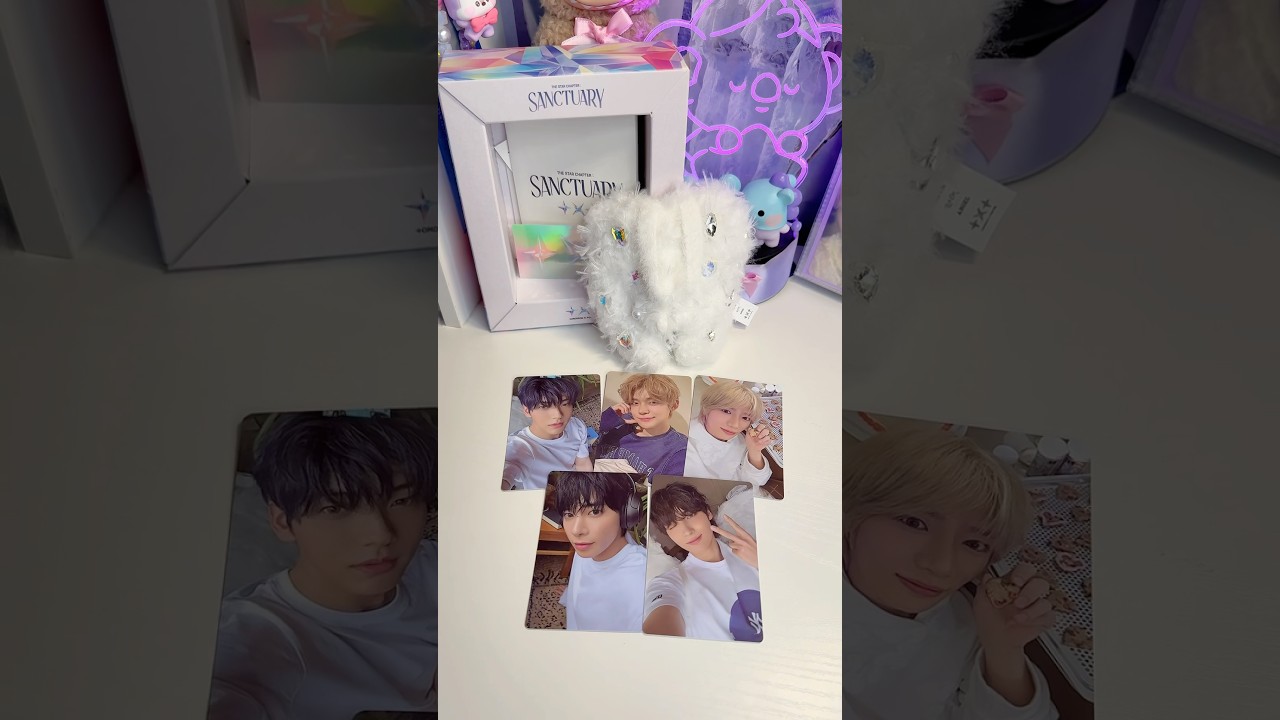 OMG! prettiest TXT album ever! 🤍the star chapter: sanctuary (merch ver)✨ #txtmoa #tomorrowxtogether