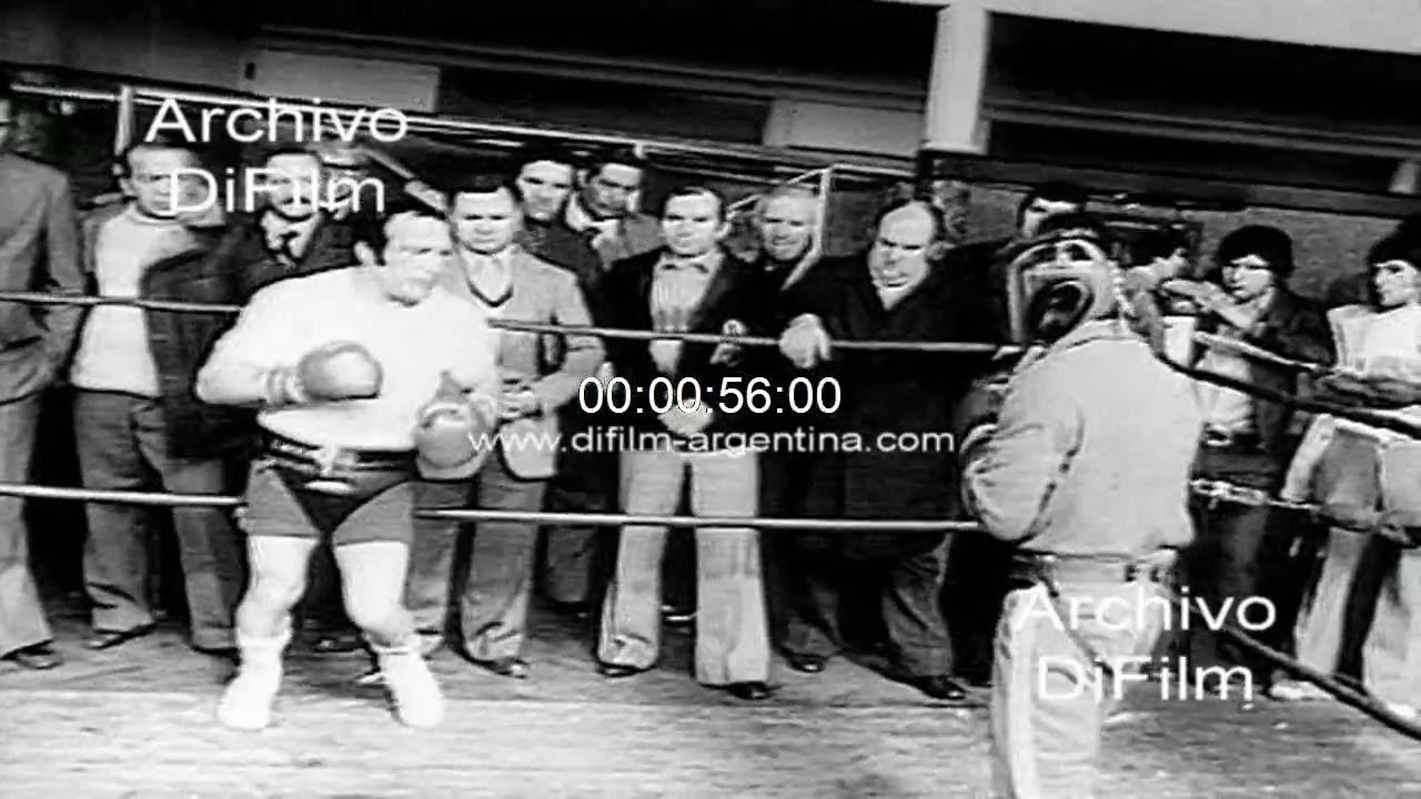 Nicolino Locche entrena para la pelea con el mexicano Javier Ayala 1975