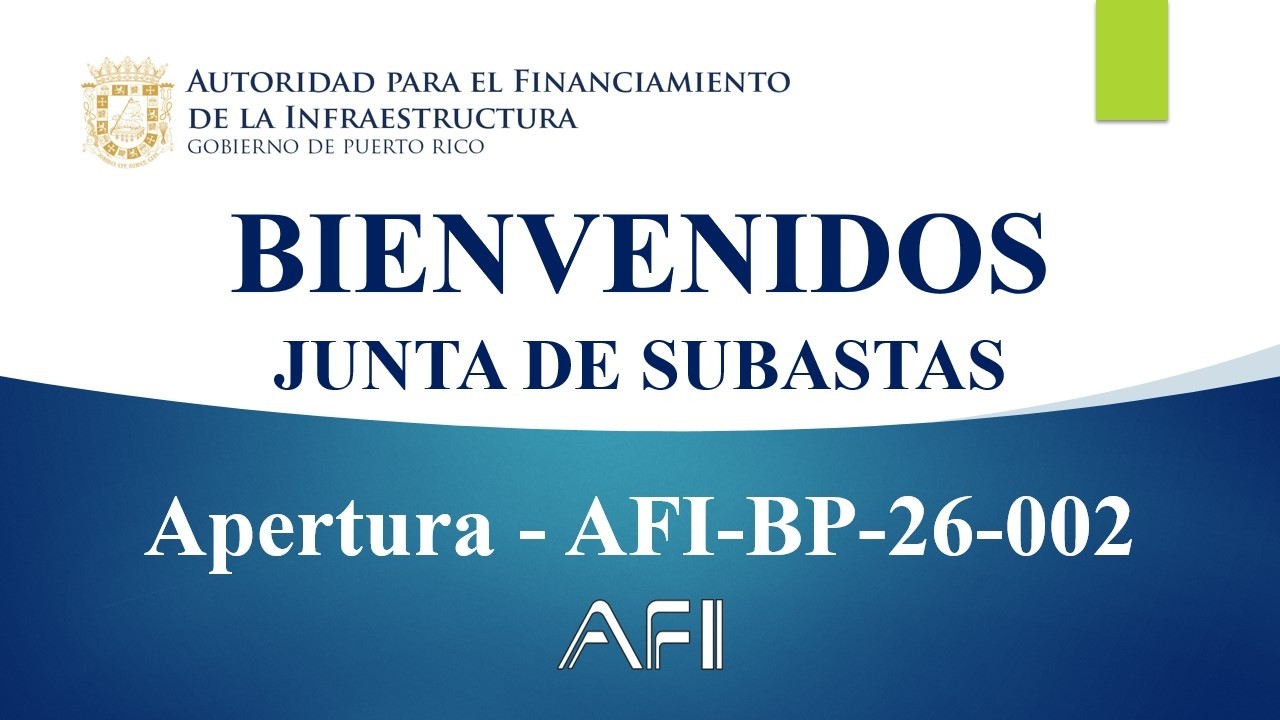 Apertura - AFI-BP-26-002