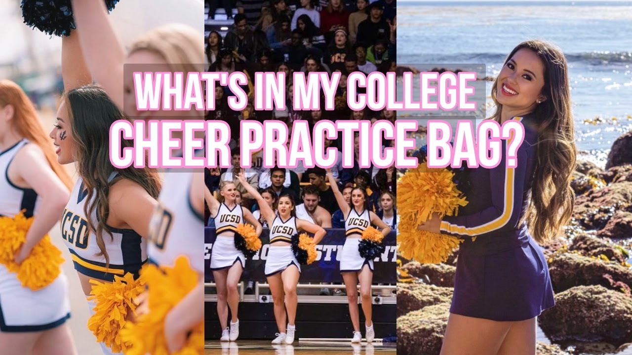 WHATS IN MY COLLEGE CHEER PRACTICE BAG? (COVID SAFE) | Alyssa Revecho