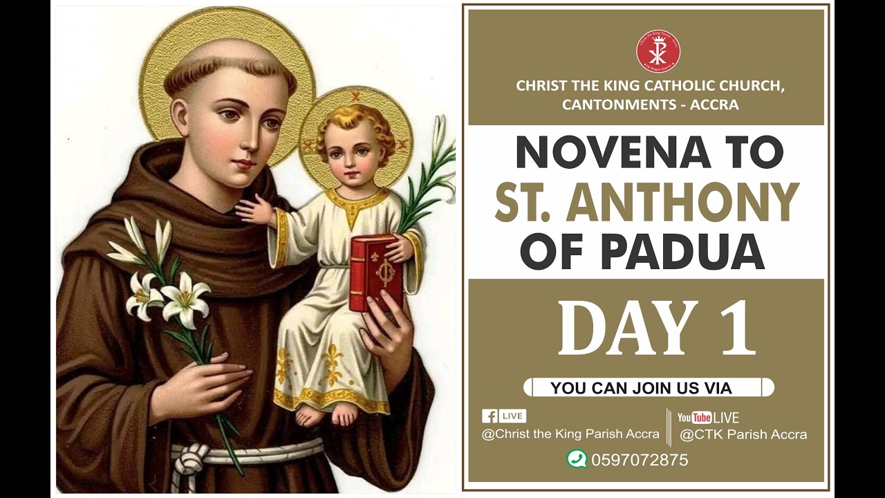 NOVENA  TO ST.  ANTHONY OF PADUA  -DAY 1 (20/02/2026