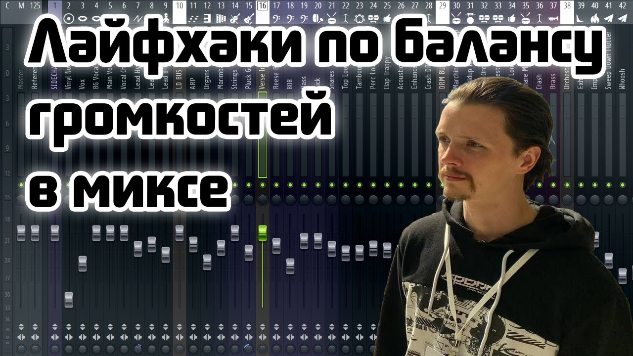 🔊 Баланс громкости инструментов в миксе