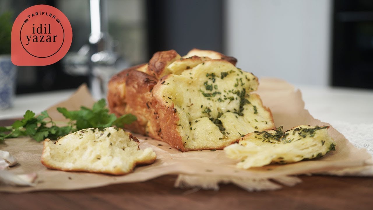 Sarımsaklı Ekmek Tarifi 🍞🍞 (Mayalı Hamurdan Yumuşacık, Pamuk Gibi) Yemek Tarifleri