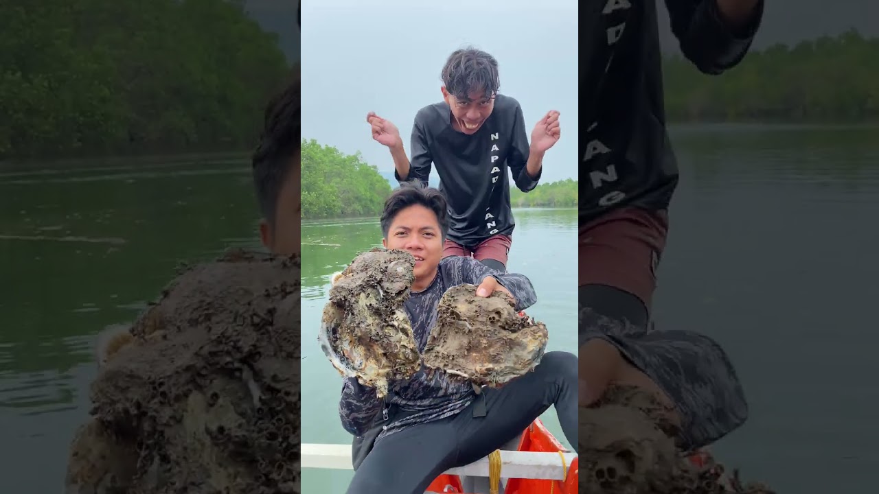 binisita tayo ni kamangyan at binigyan ng Giant talaba