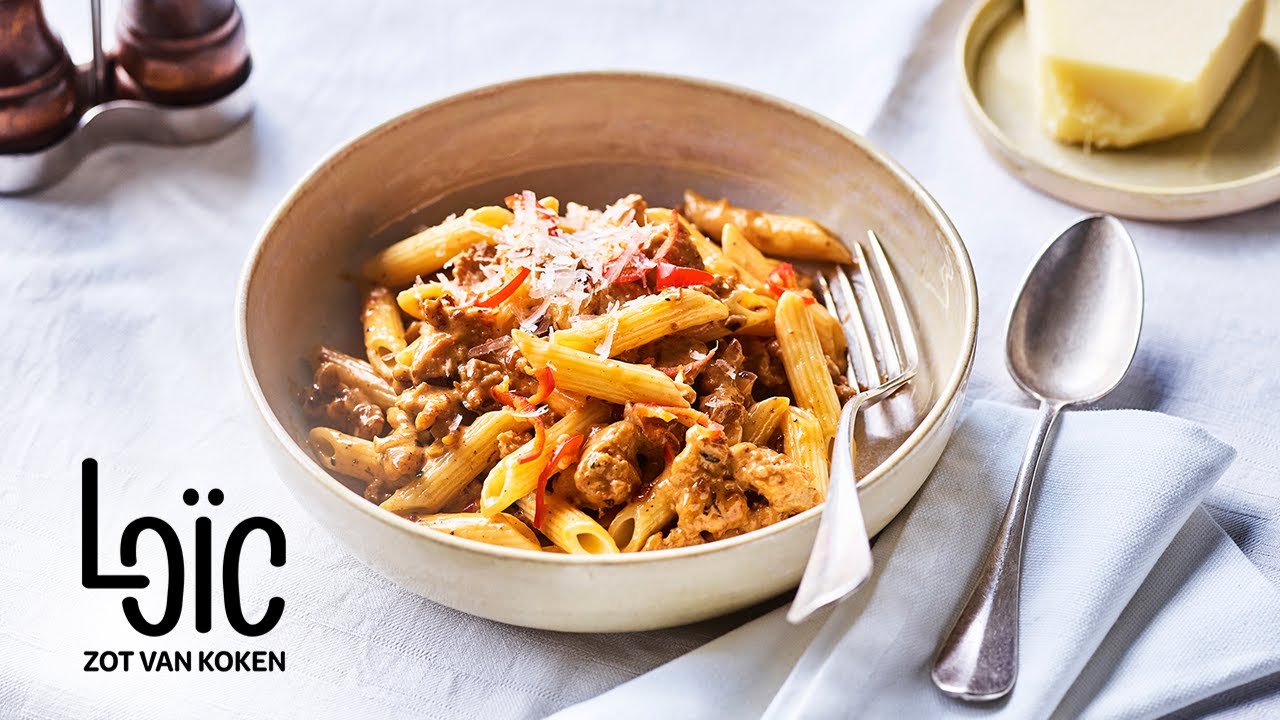 Pasta salsiccia alla vodka - Aflevering 11 - Loïc Zot van koken