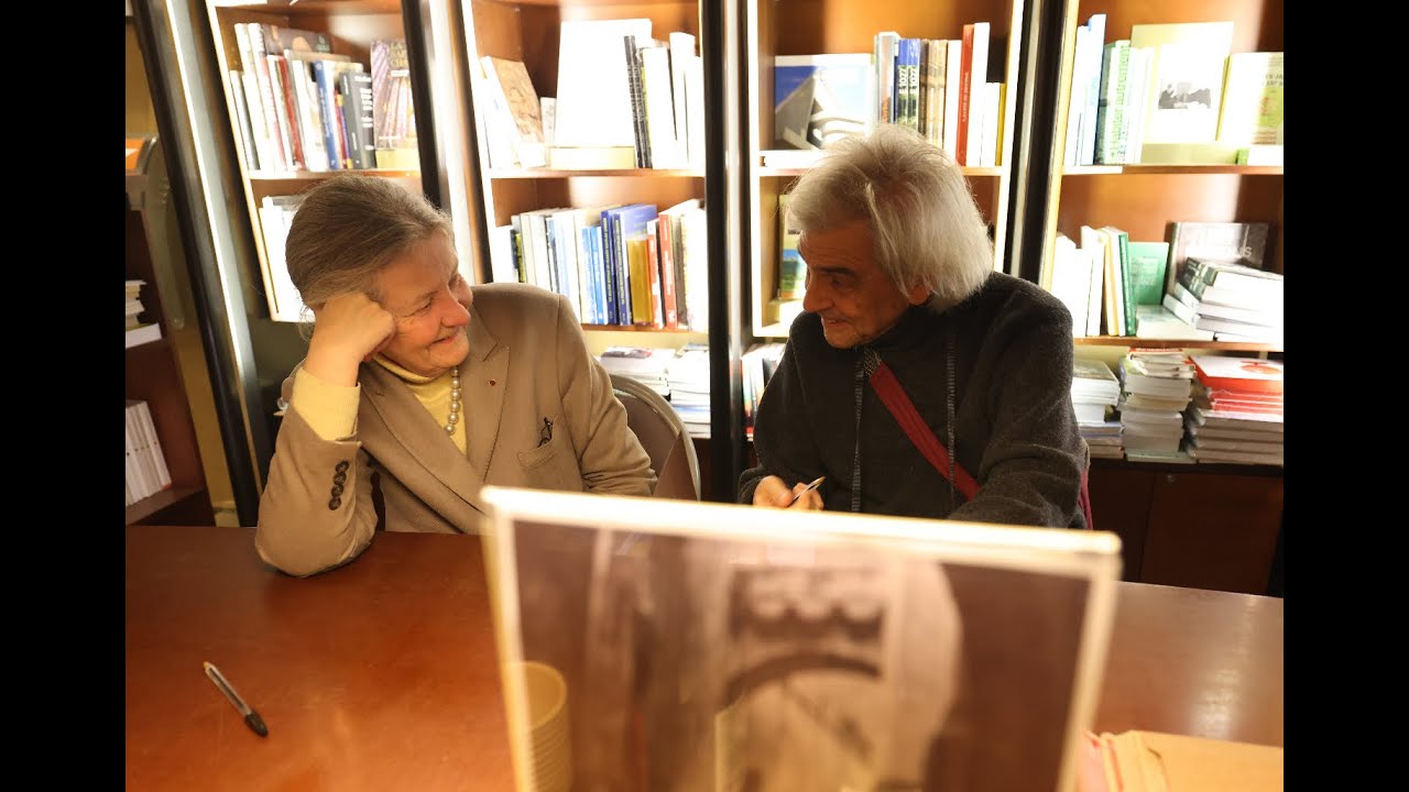 Signature du livre de photo de Bernard Plossu 